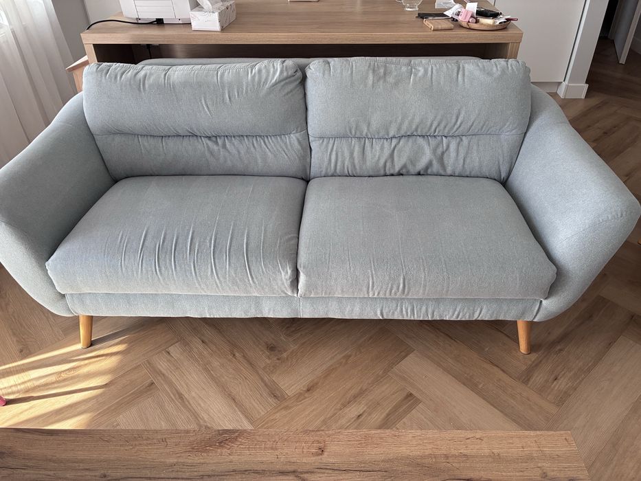 REZERWACJA Sofa z fotelem i podnóżkiem
