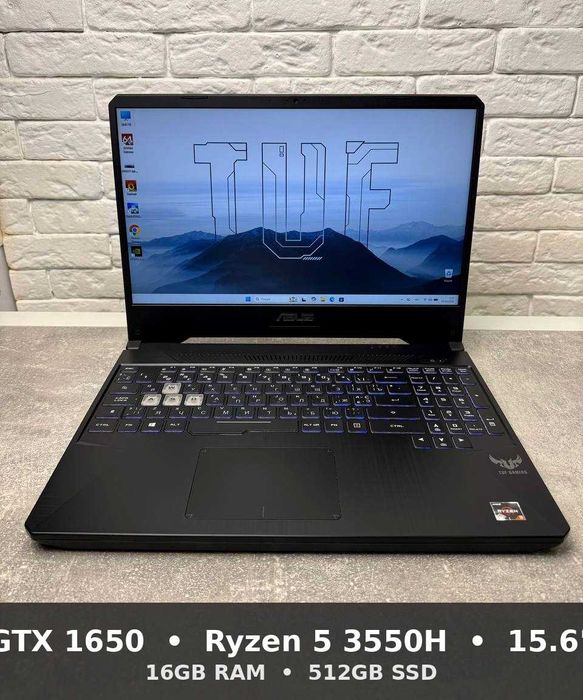 Asus TUF Gaming FX505DT/Ryzen 5 3550H/16GB RAM/512GB SSD/GTX 1650