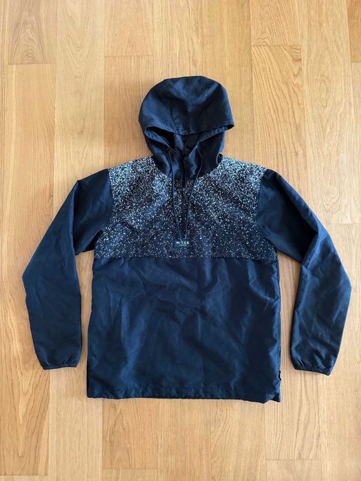 Czarna Wiatrówka Bluza z Kapturem Nicce London S