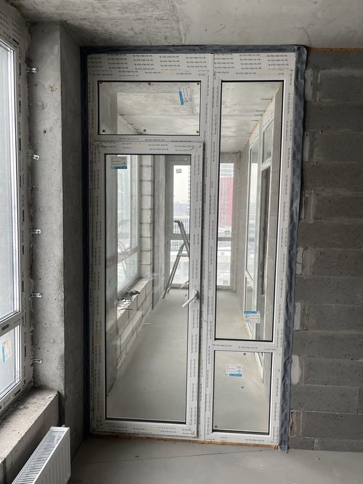 Метало пластикові двері