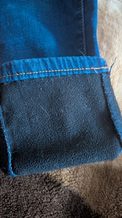 Детские утеплённые джинсы