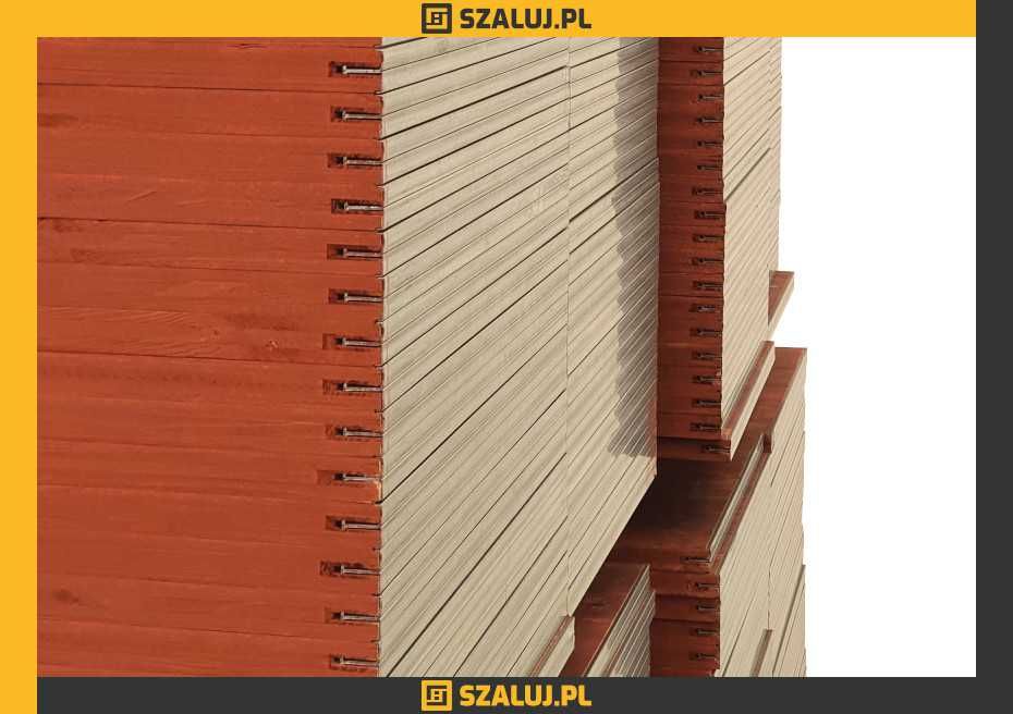 Sklejka szalunkowa I gatunek, Płyta trójwarstwowa Okucie E czerwona