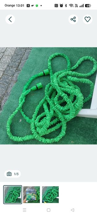 Wąż ogrodowy 20 m, zielony rozciągliwy