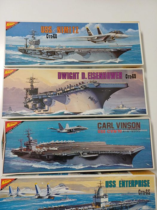 Porta-aviões EUA e navios Alemães da 2ª guerra mundial 6 unidades