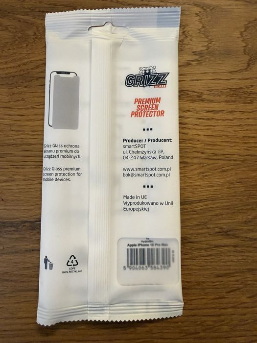 Grizz Premium Screen Protector iPhone 15 Pro Max/ folia hydrożelowa