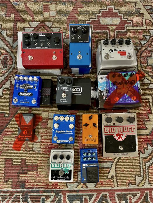 Pedais Earthquaker Devices - Big Muff - Fish Circuits - MXR - Diamond - Ibanez - Lovepedal
