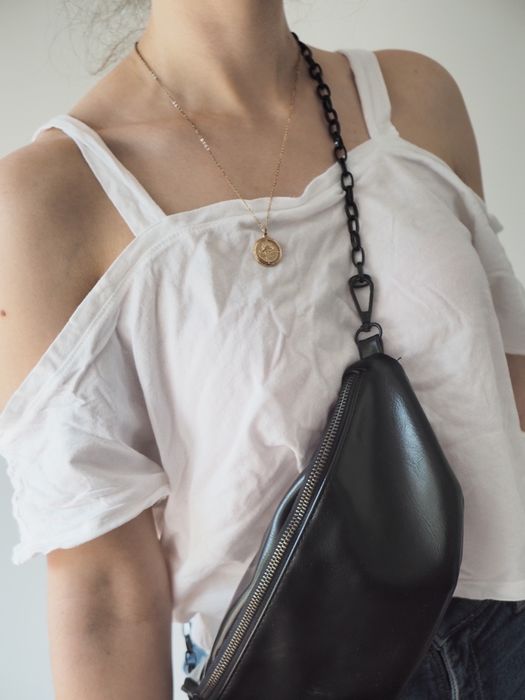 Biała koszulka bluzka oversize Forever 21