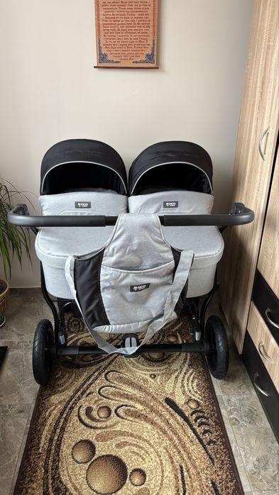 Коляска 2в1 Riki Saxo 05 для двійні / є нюанси / ціна договірна