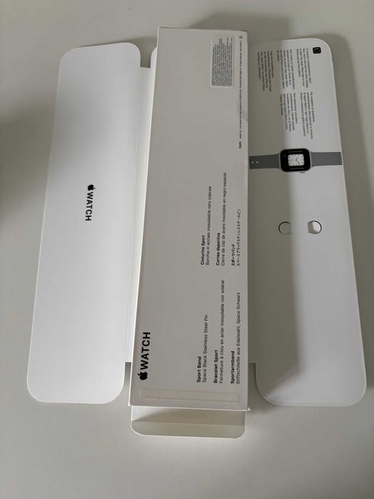 NOWY ORYGINALNY pasek Apple Watch 2/3/4/5/6/7/8/9/Ultra czarny black