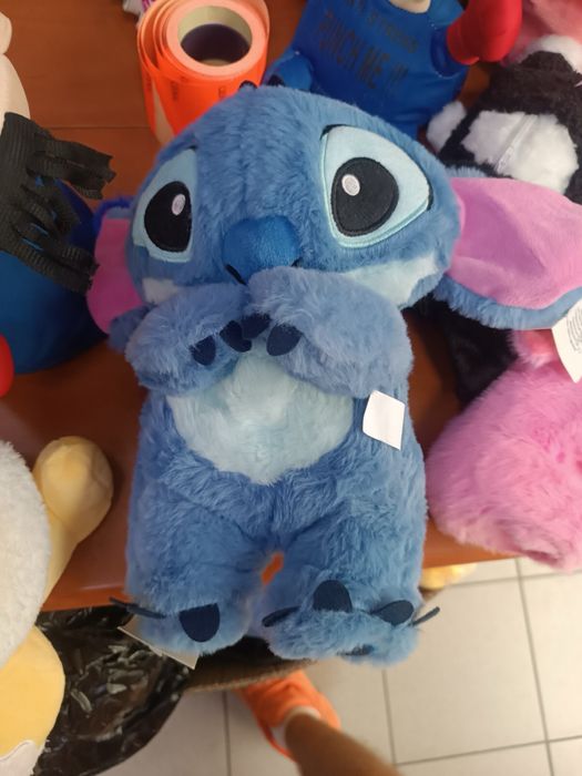 Мяка іграшка стіч синій дихаюча синій стіч