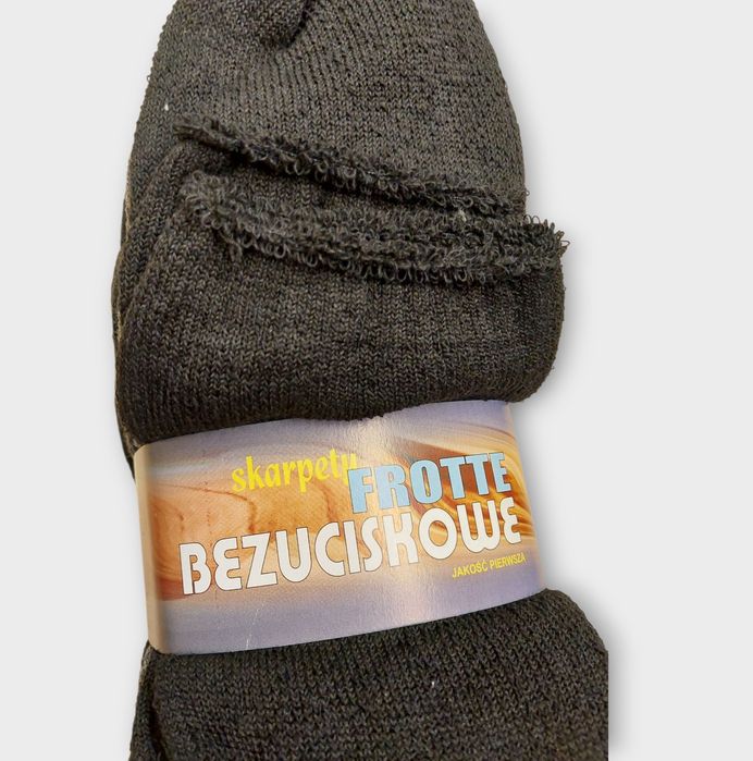 Skarpety męskie frotte bezuciskowe