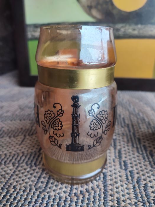 Szklany kufel z czasów PRL