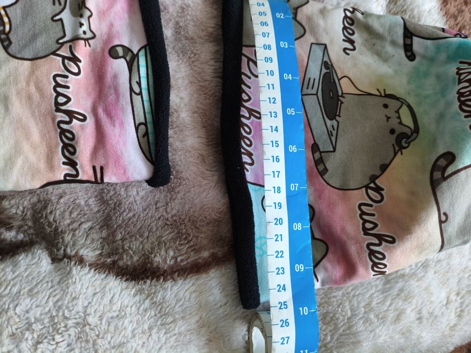Komplet czapka+komin Pusheen ( wiosenno-jesienny)