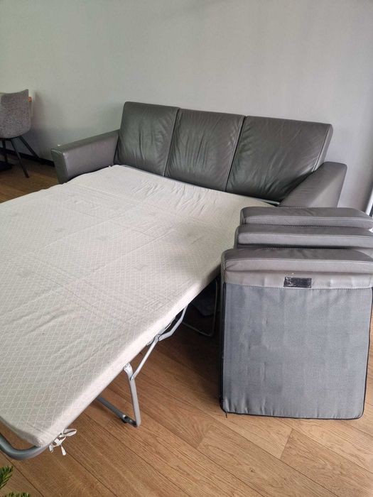 Sofa 3os. + 2 fotele Kler, skóra