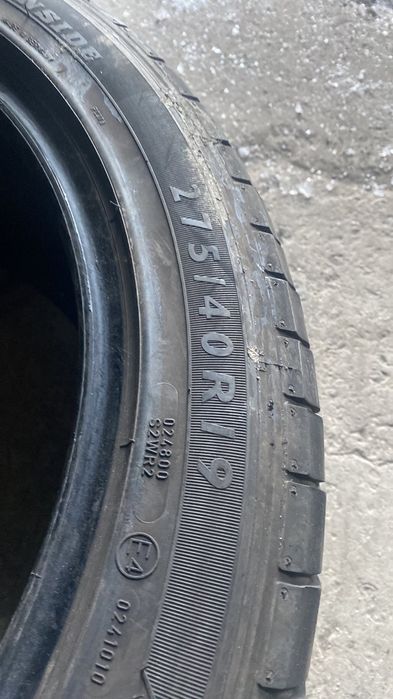 275.40.19 Dunlop 1шт літо шини резина з Европи БВ склад Харків БУ 40