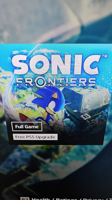 Sonic Frontiers PS4 PS5 PlayStation 4 5