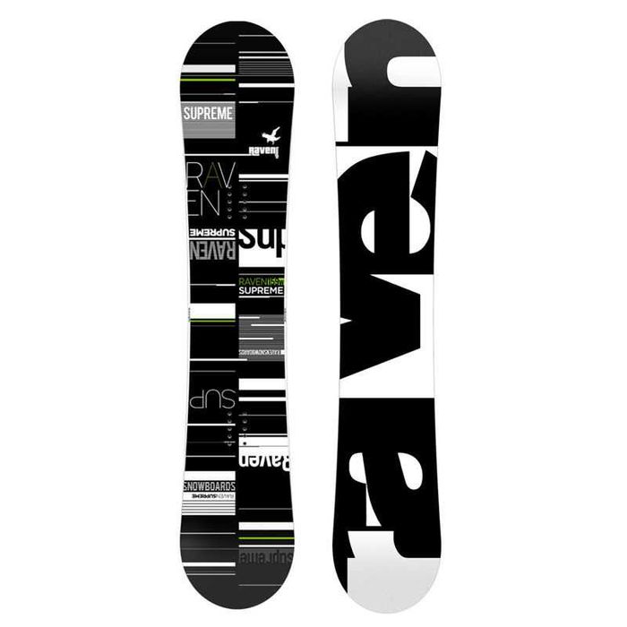 Nowa deska snowboardowa RAVEN SUPREME BLACK/GREEN Sklep Kraków