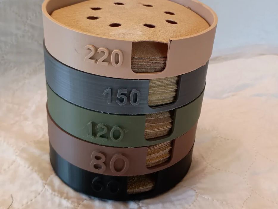 Organizador Empilhável para Lixas de 5 Polegadas