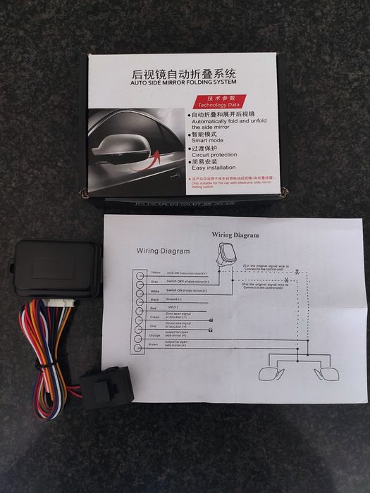 Módulo rebatimento espelhos elétricamente rebatíveis