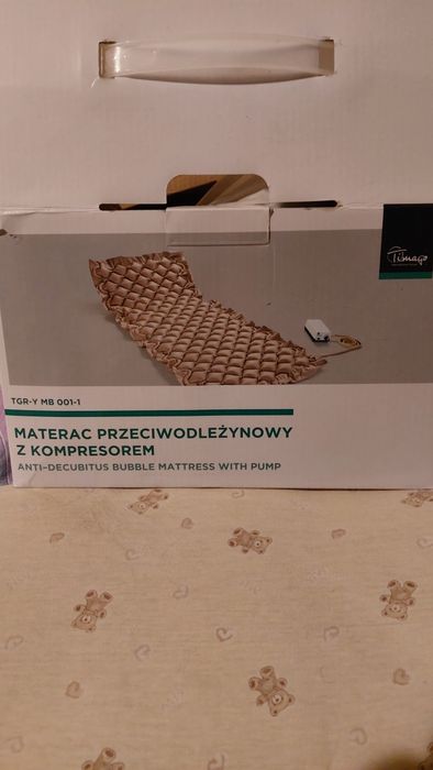 Tanio materac przeciwodleżynowy z kompresorem 200/90