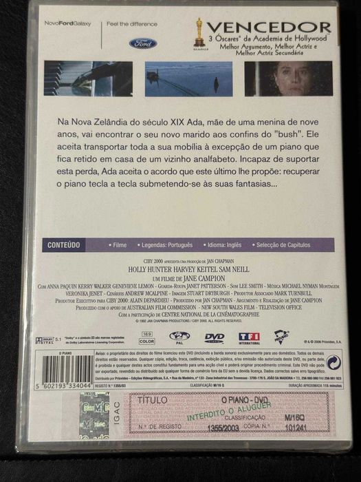 DVD do filme O piano [Novo]