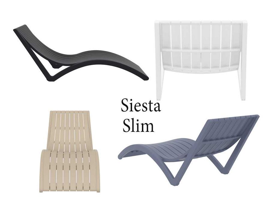 Шезлонги Siesta Slim, лежаки пляжні, Pacific шезлонги, Siesta Rio
