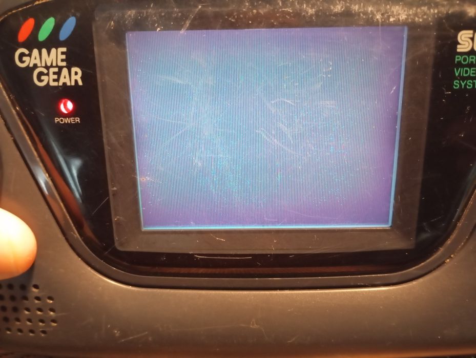 Sega Game Gear avariada