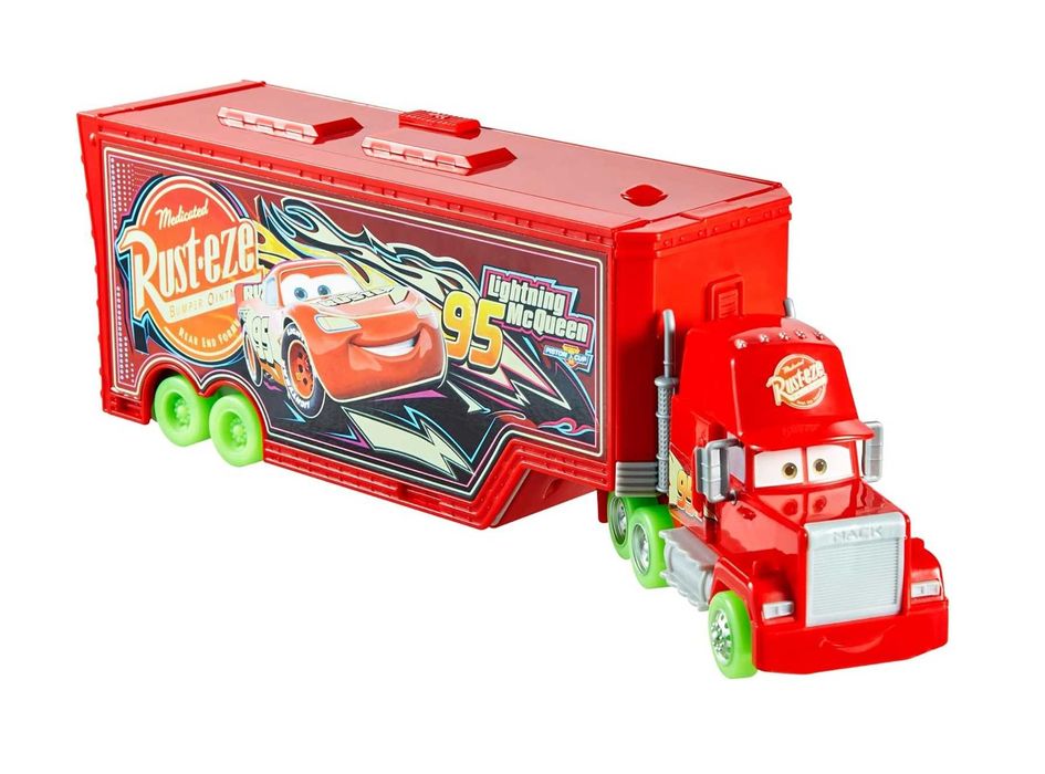 Mattel Disney i Pixar Cars Glow Racers transformujący się Mack  HPX76