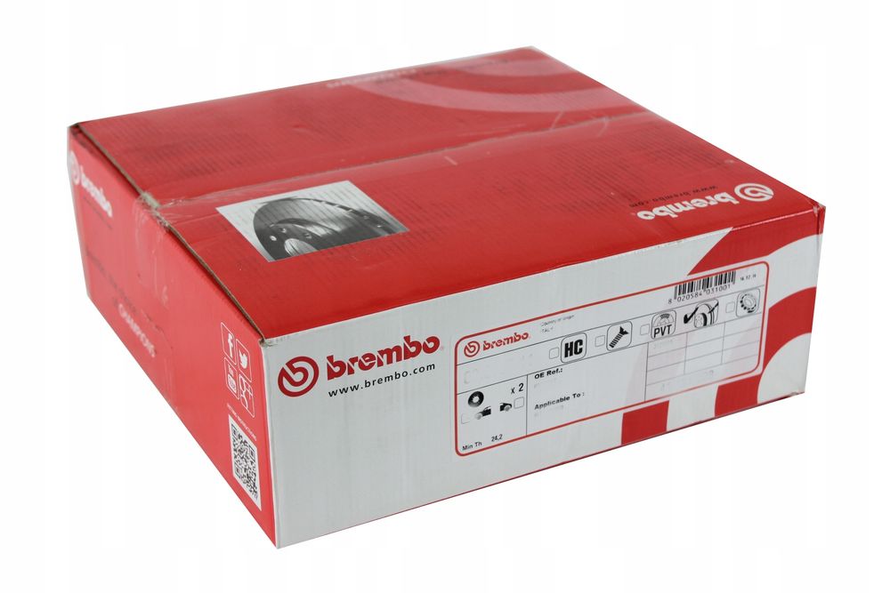dwei tarcze brembo 09.8695.75 tarcza hamulcowa 2x tarcza hamulcowa