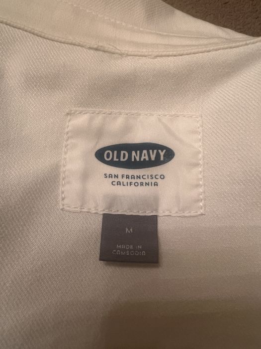Білий джинсовий піджак Old Nevy, розмір M