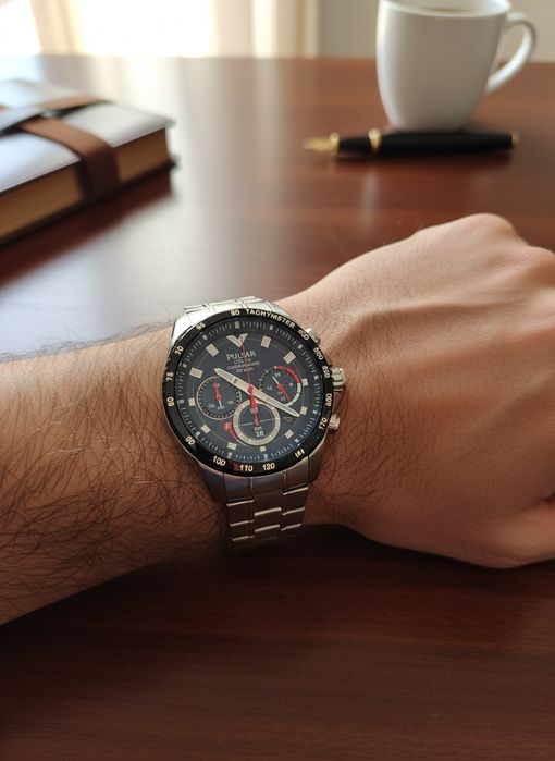 Męski zegarek marki Pulsar PZ5117X1 Solar