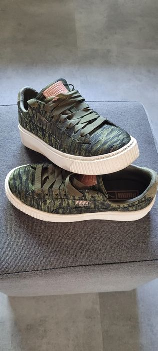 Puma buty moro różowe złoto platforma r 37