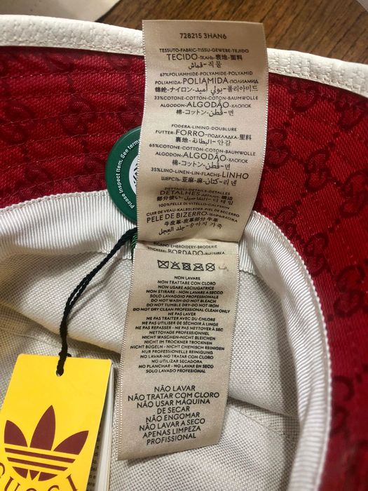 Adidas x Gucci GG Canvas Bucket Hat - M