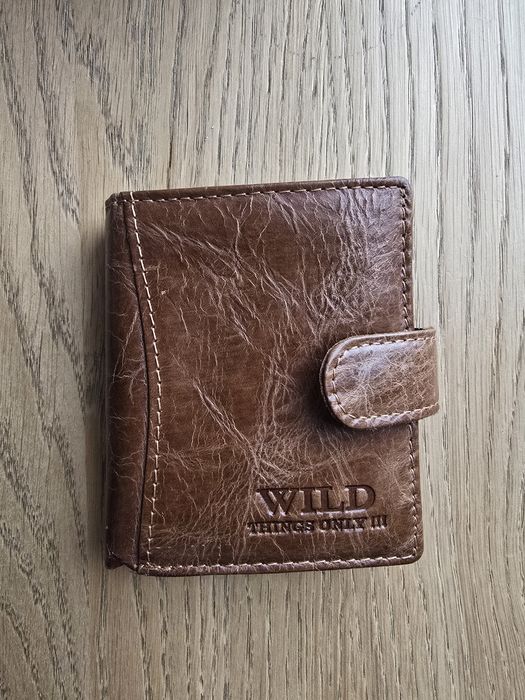 Portfel brązowy damski męski unisex