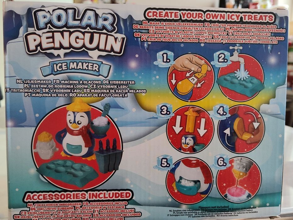 Pingwin do robienia lodów sorbetów zabawka polar penguin