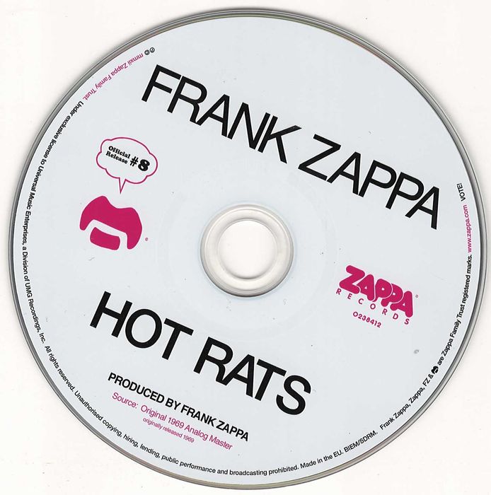 FRANK ZAPPA – Hot Rats  (nowa po wyjęciu z folii)