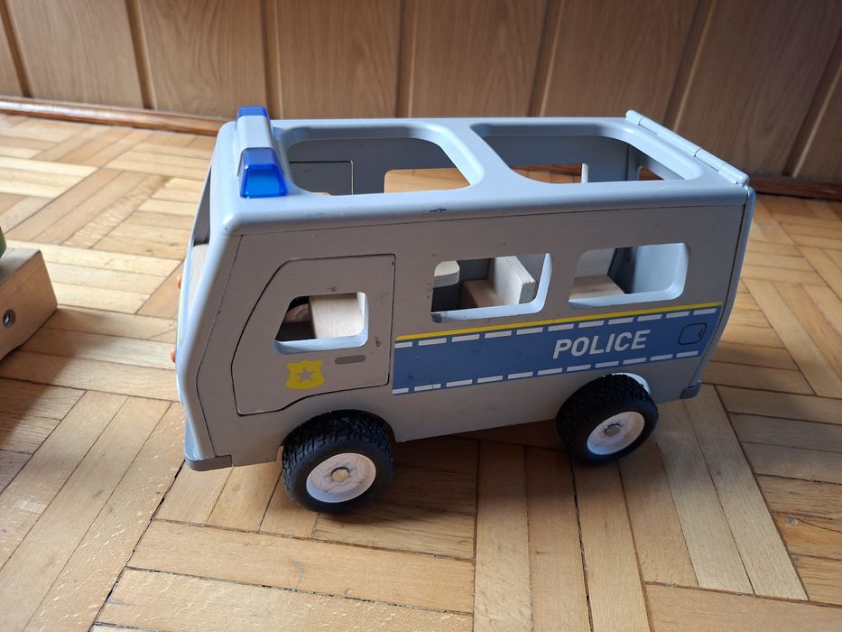 Playtive Junior Drewniany Radiowóz Policyjny Auto Policja