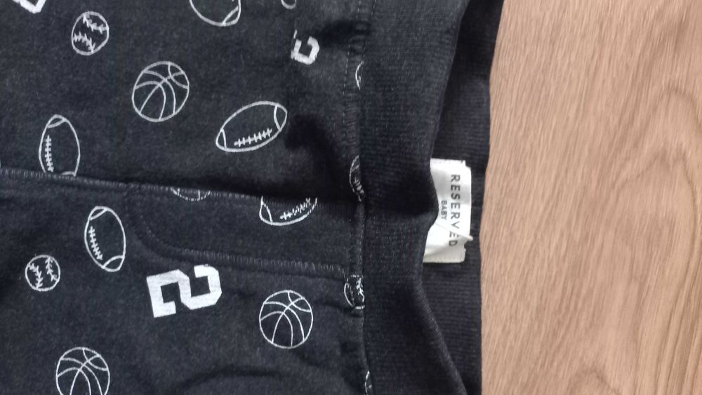 Spodnie dla chłopca grafitowe r.92 Reserved nowe z metką