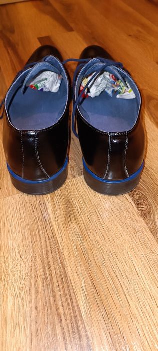 Czarne skórzane buty rozmiar 43