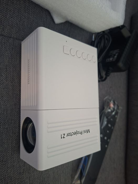 Mini Projetor Com Resolução De 1920 X 1080, Suporta Projeção De 24 A 60 Polegadas, Projetor Portátil Com Controle Remoto