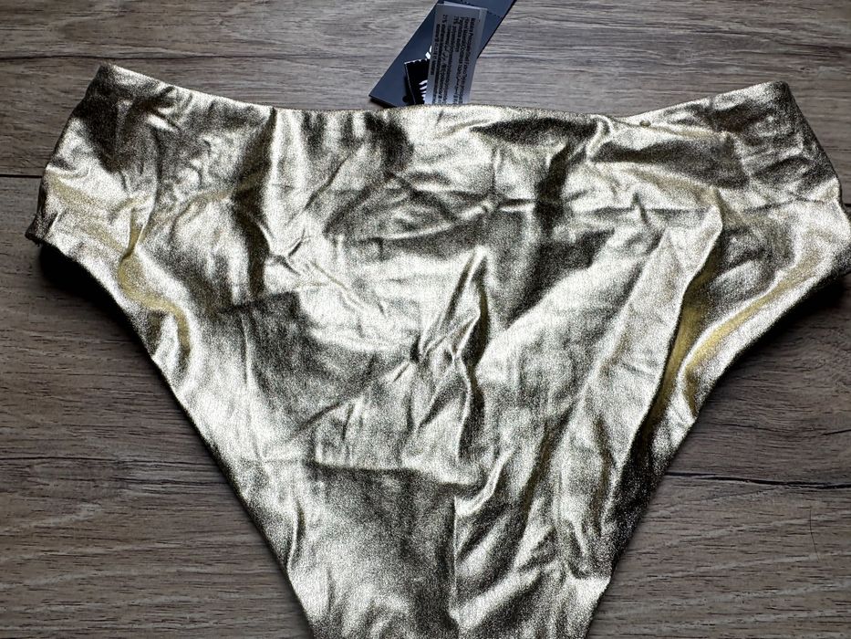 Etam złote stringi kąpielowe nowe S