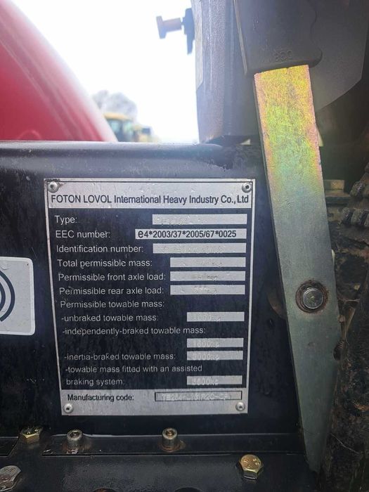 Foton Europard 254 lovol arbos