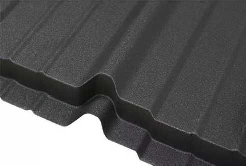 Металочерепиця  Металлочерепица матовая графит антрацит