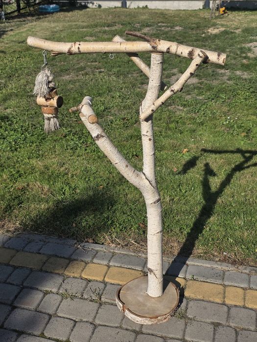 Stojak, plac zabaw dla ptaków (papug)