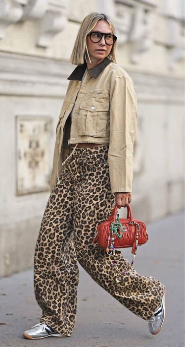 Леопардові джинси Khaite , розмір М, розпродаж люксових речей!