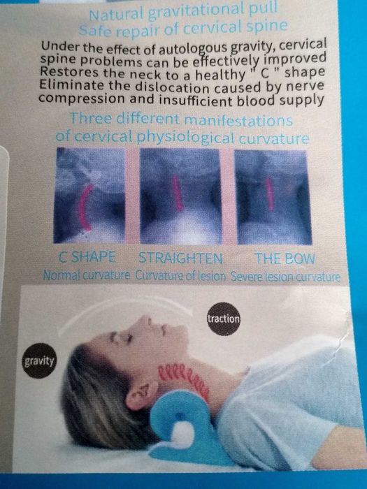 Poduszka trakcyjna masażer grawitacyjny szyji i karku