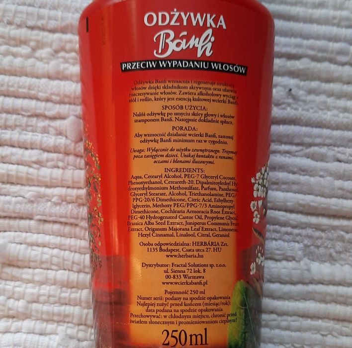 Herbaria Banfi odżywka do włosów, 250 ml