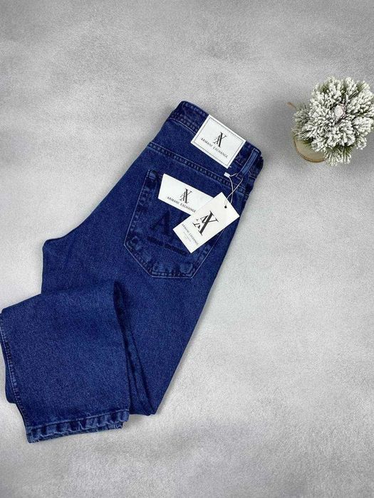 Чоловічі джинси мом Armani / Темні чоловічі штани Армані Джинси армані