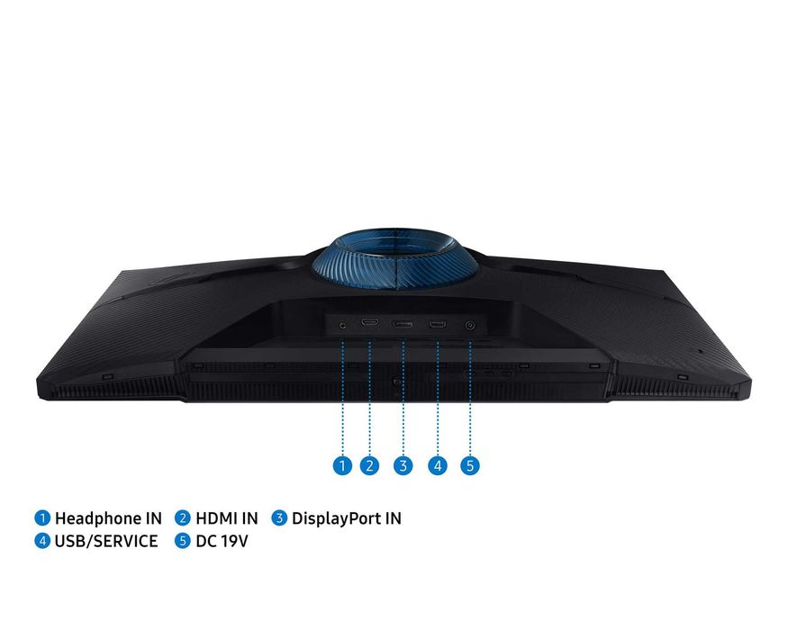 Игровой Монитор 27” Samsung Odyssey G5 2K 165Hz 1ms (LS27AG500PIXCI)