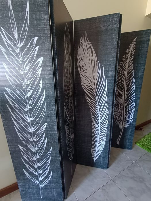 Biombo de tecido 5 divisórias